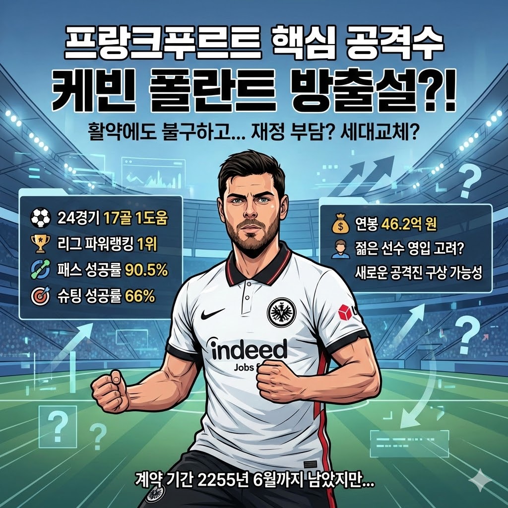 [충격] 24경기 17골 폴란트, 프랑크푸르트 방출 위기?